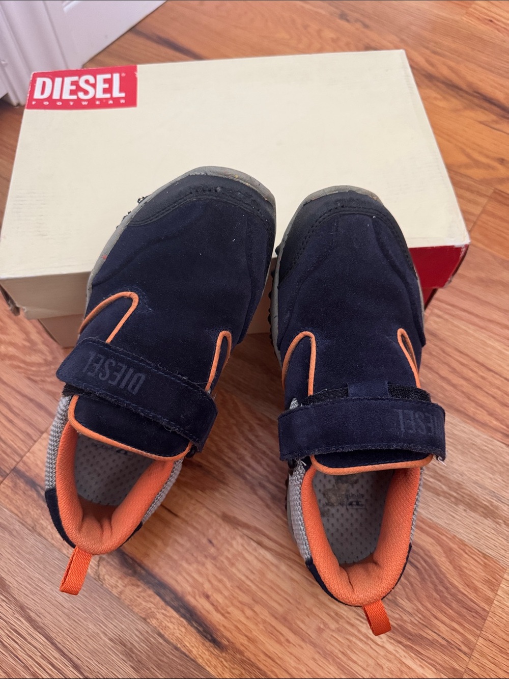 Diesel Navy and Orange Sneakers